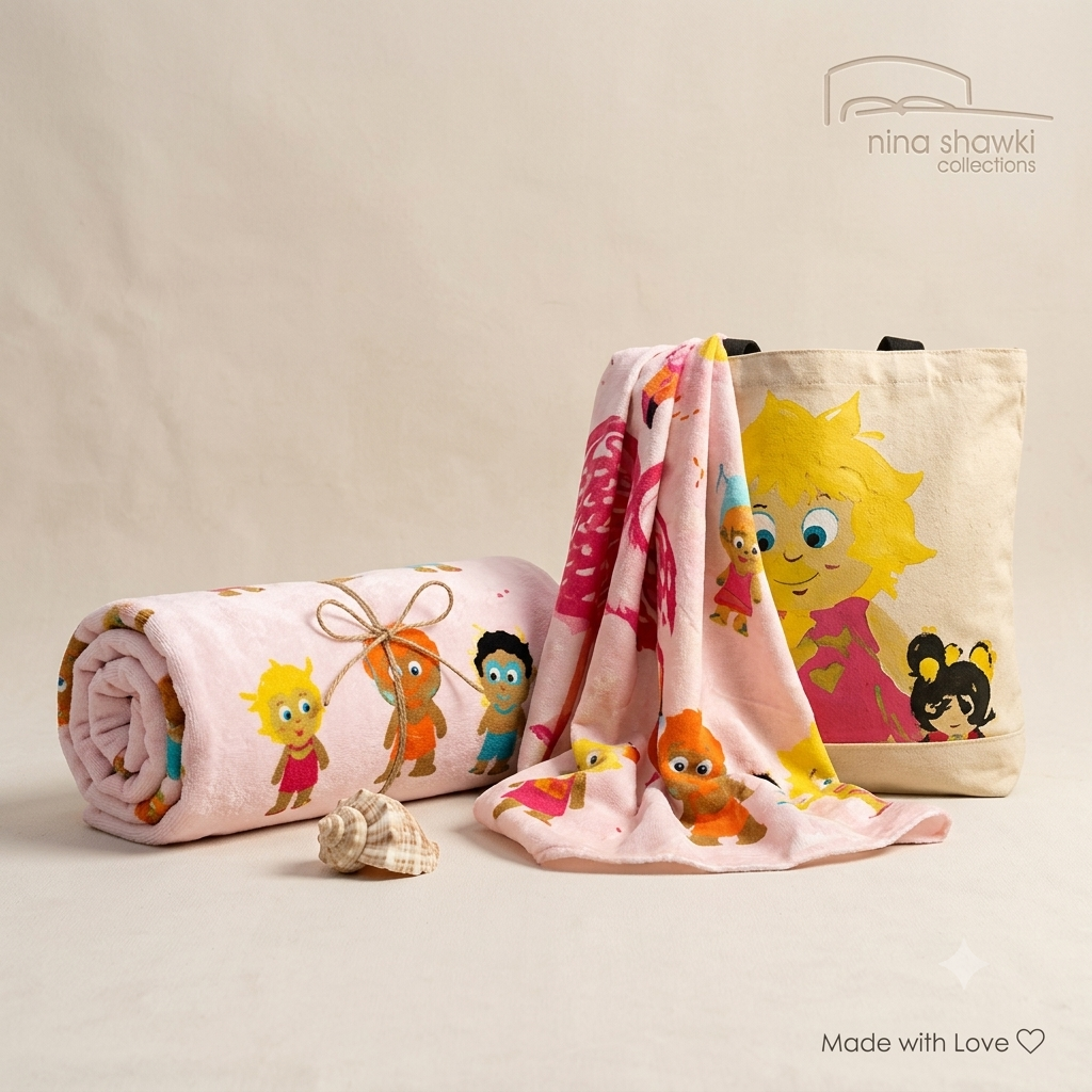 Gemini_Generated_Image_3v304o3v304o3v30 "Sea Breeze" Beach Towel & Sarong Set - الصورة 1
